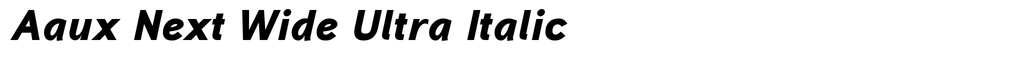 Aaux Next Wide Ultra Italic image